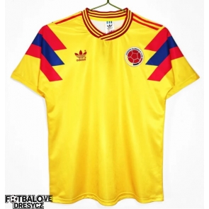 Colombia 1990 Retro Domácí Dres Krátký Rukáv Colombia 1990 Retro Domácí Dres Krátký Rukáv